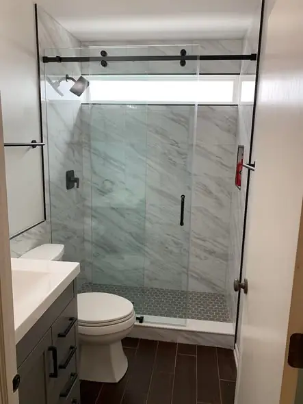 Interior glass partition